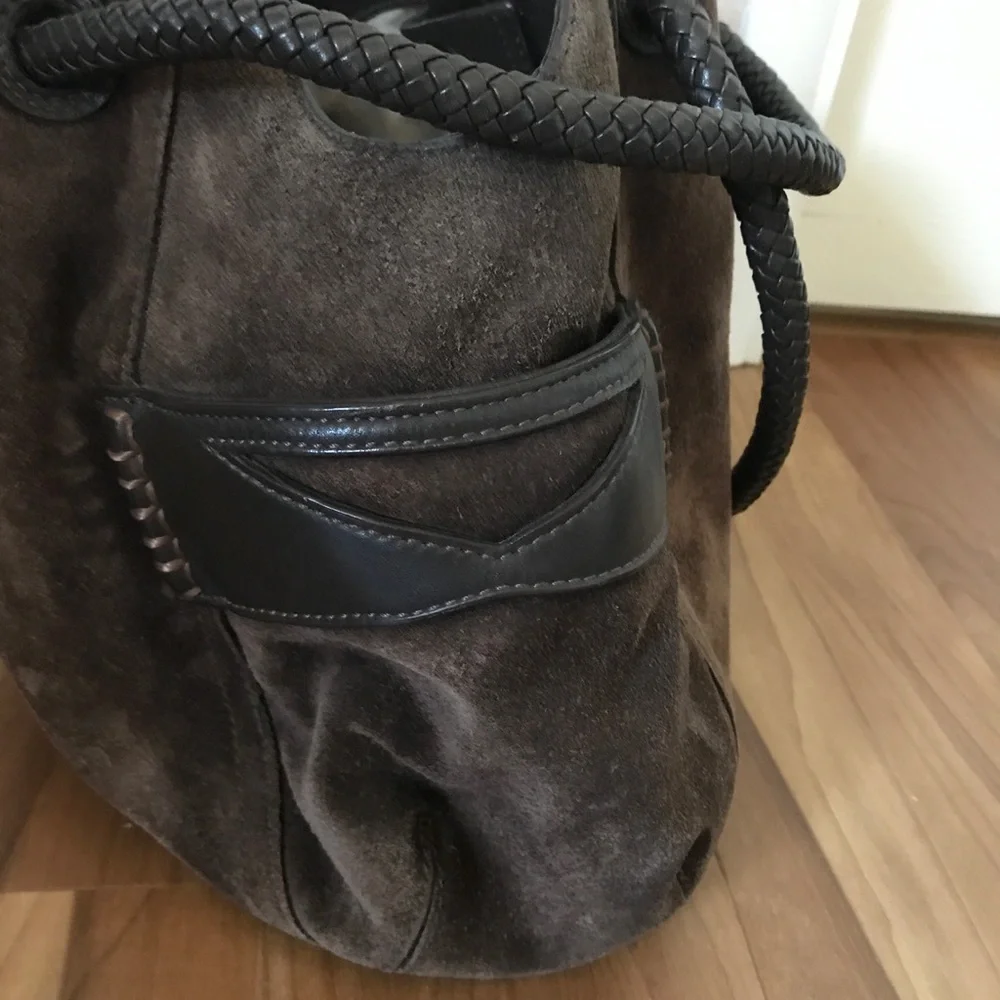 Cole Haan suede hobo handbag
